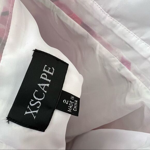 Xscape Floral Print Spaghetti Strap Open Back Mini Dress 2 - Picture 6 of 6